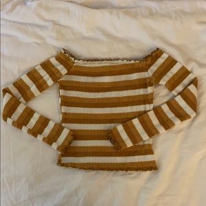 Vintage body-con long sleeve top